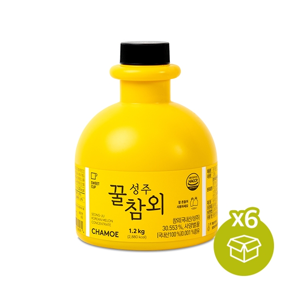 [스위트컵] 성주 꿀참외 베이스 1.2kg x 1BOX(6개입)